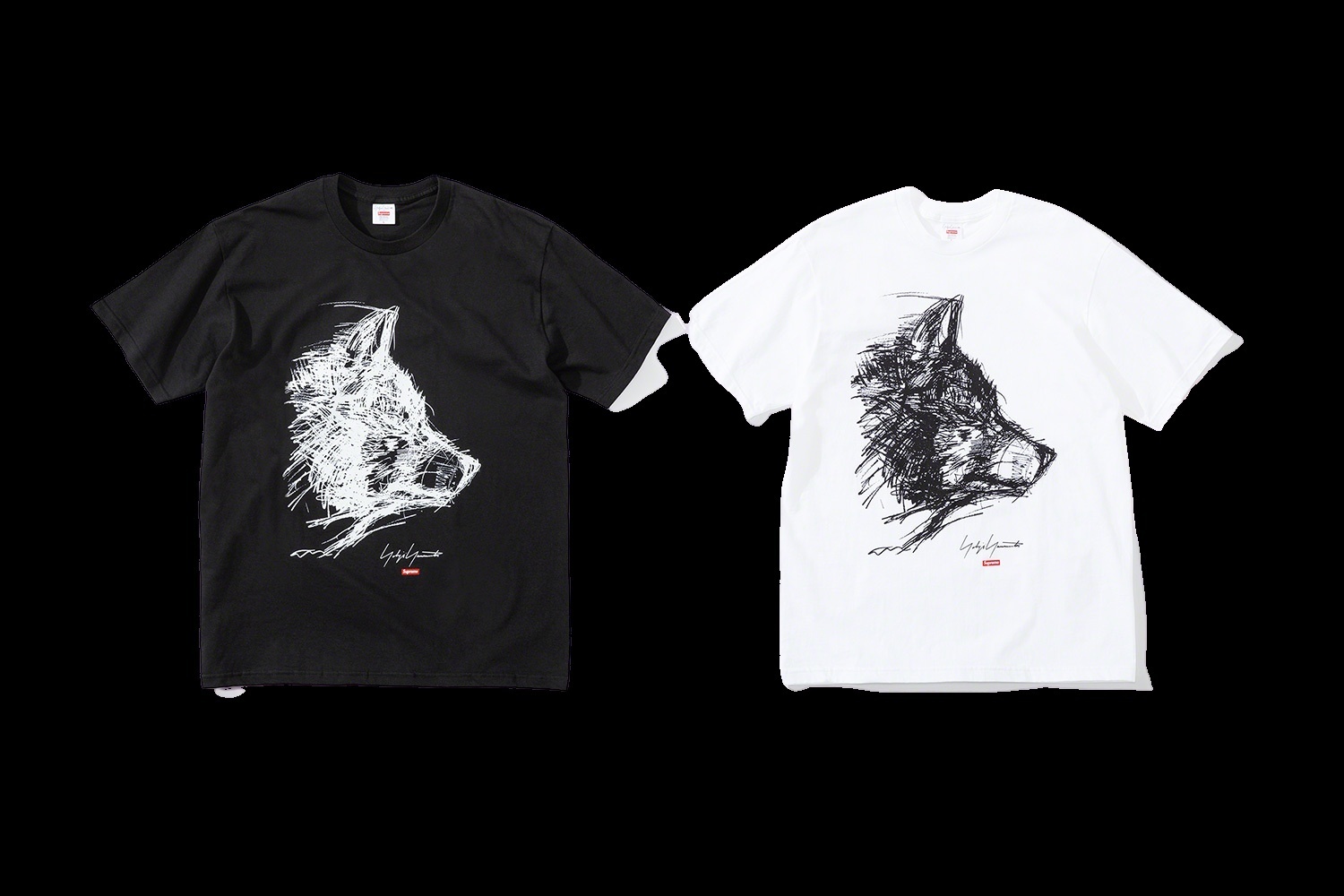 Supreme®/Yohji Yamamoto®Scribble Wolf Tee